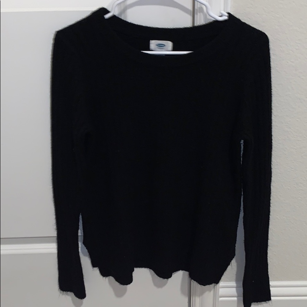 Old navy long sleeve ribbed black sweater